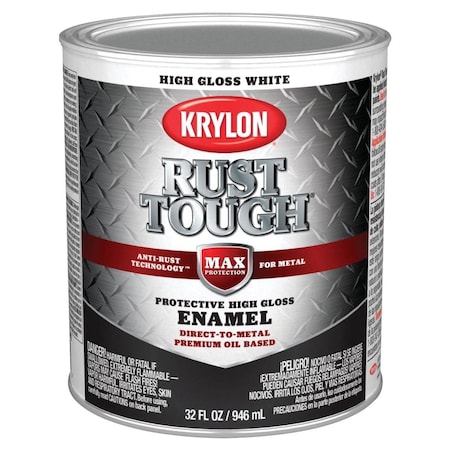 Krylon White, Gloss, Oil, 32 oz K09704008